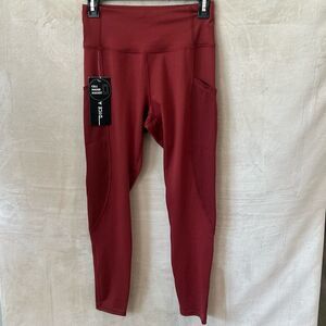 Dyce Active Leggings Women's Size Small Color Rosewood Activewear Pockets NWT
